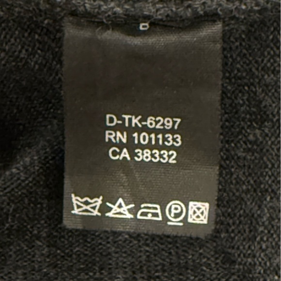 Ermenegildo Zegna Wool Sweater Small Gray V Neck Indented Stripe Quiet Luxury - Picture 5 of 10